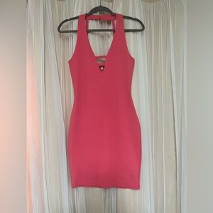Bright Pink Mini Dress-Size Small